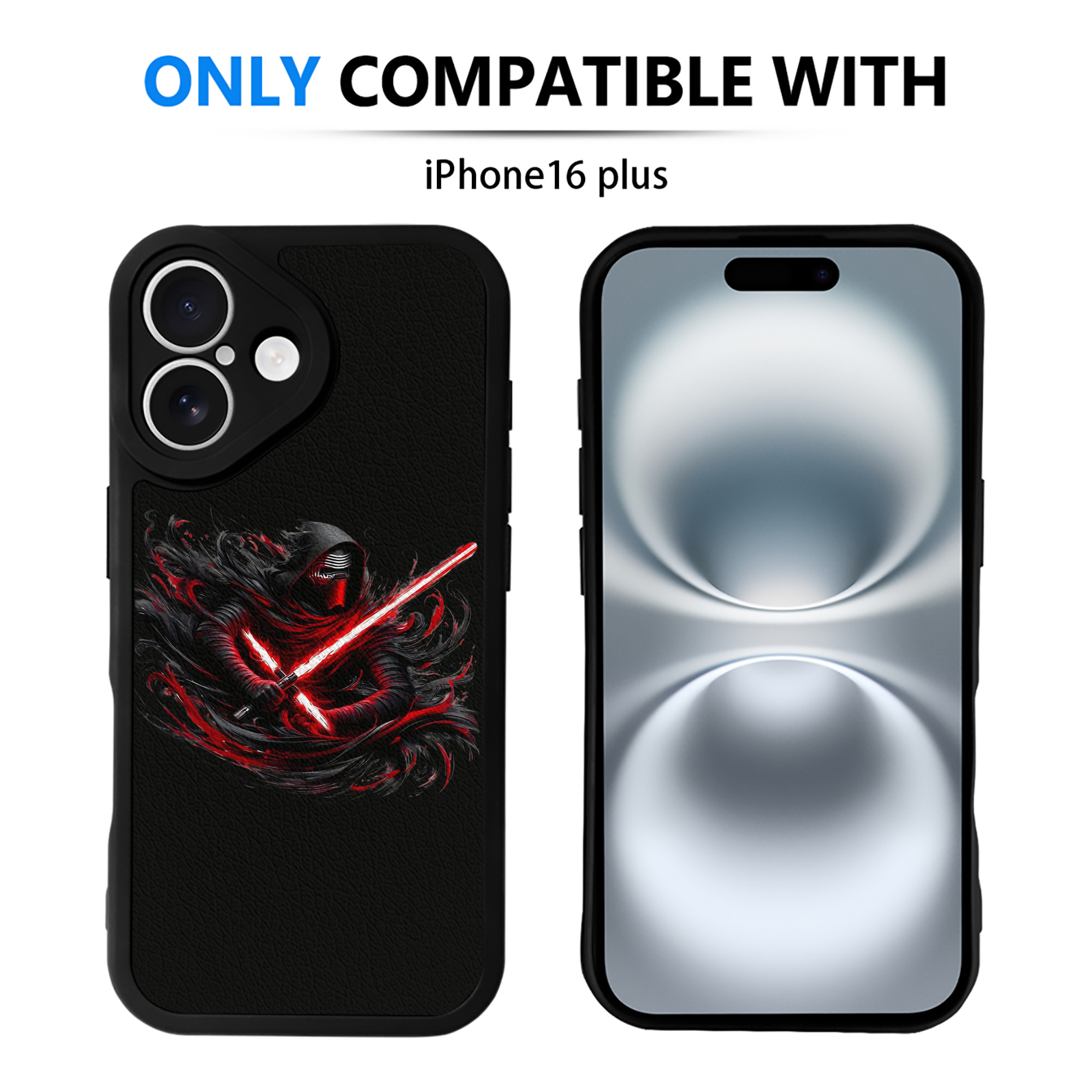 （画像用） スター・ウォーズ Star Wars 【iPhone 16シリーズ対応】シリコンスマホケース（レザー調） 材質：シリコン